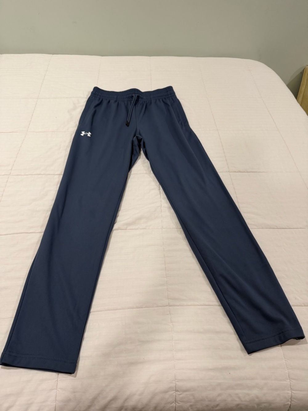 Under Armour Black Performance Track Pants with White Logo